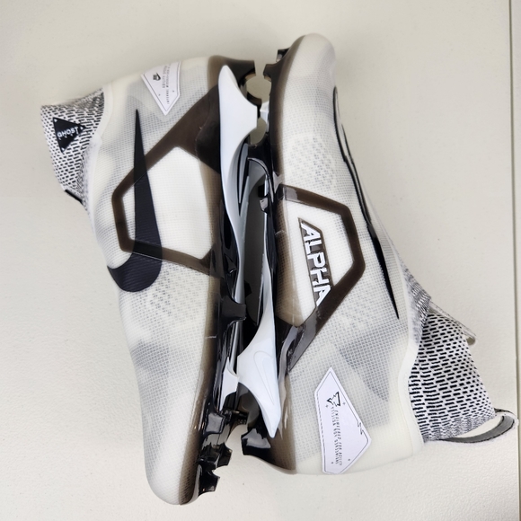 New Nike Alpha Menace Elite 3 Ghost White Football Cleats  CT6648-101 Mens Sz 16 - Picture 3 of 12